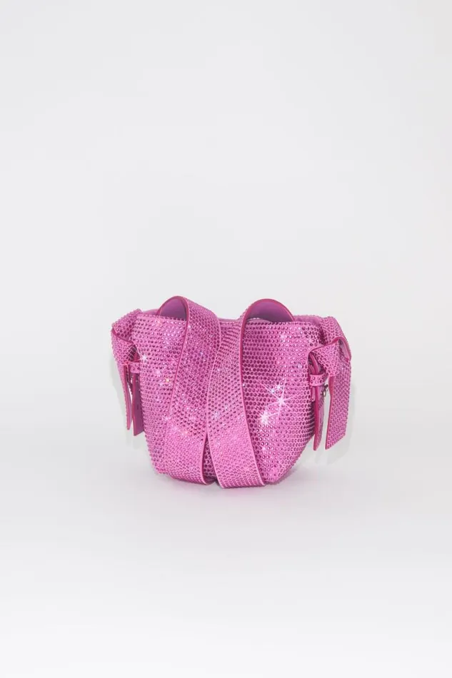 Acne Studios Musubi Micro Shoulder Bag Fuchsia Pink Men Bags