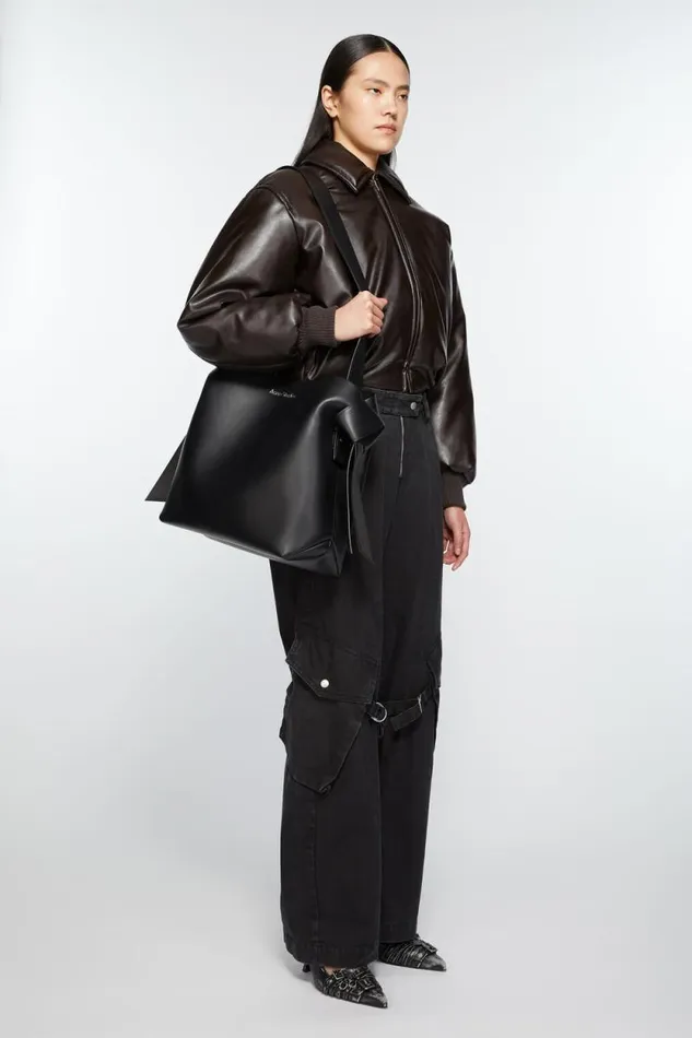 Acne Studios Musubi Midi Shoulder Bag Black Women Bags Acne Studios Musubi Midi Shoulder Bag Black Women Bags