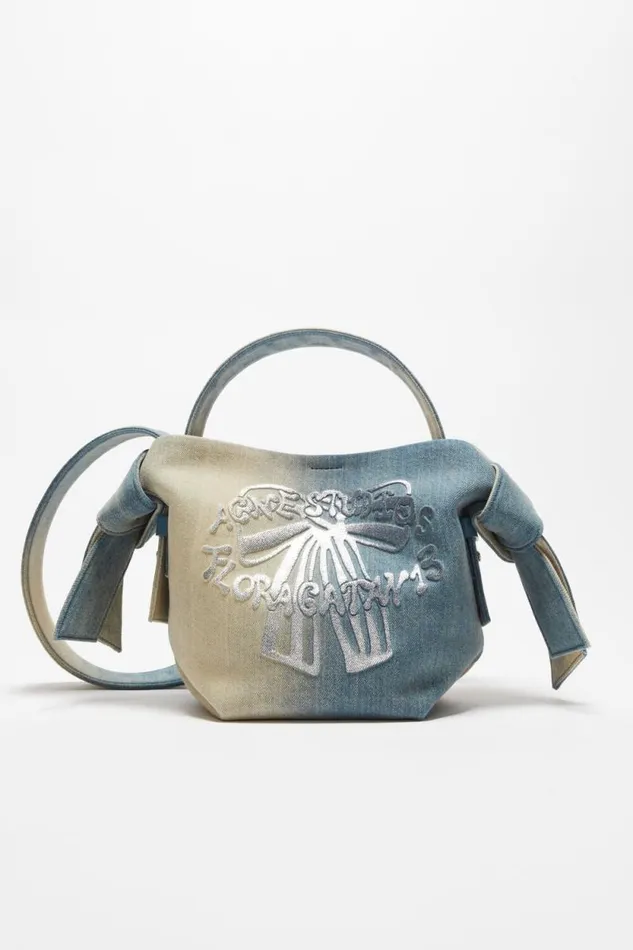 Acne Studios Musubi Mini Shoulder Bag Dusty Blue Men Bags