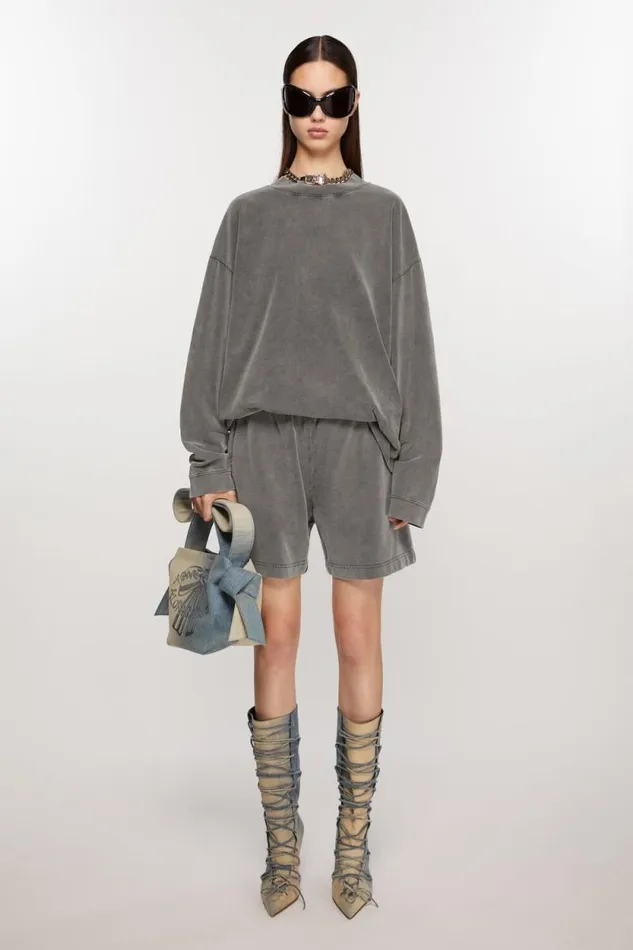 Acne Studios Musubi Mini Shoulder Bag Dusty Blue Men Bags Acne Studios Musubi Mini Shoulder Bag Dusty Blue Men Bags