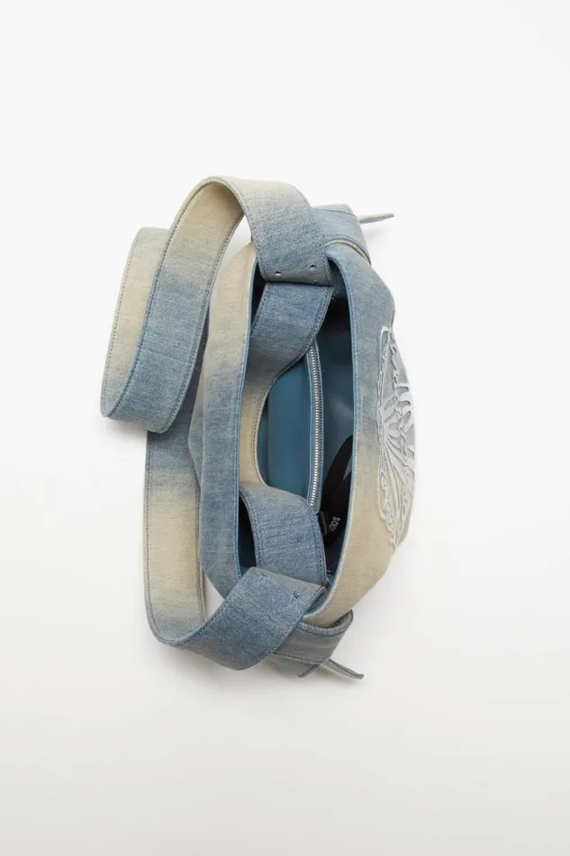 Acne Studios Musubi Mini Shoulder Bag Dusty Blue Men Bags Acne Studios Musubi Mini Shoulder Bag Dusty Blue Men Bags