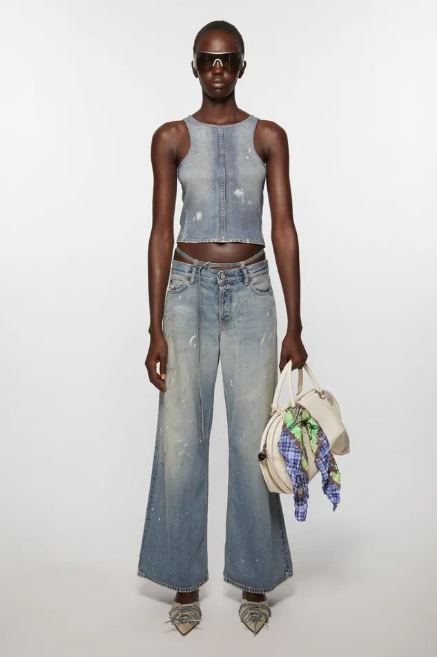 Acne Studios Print Silk Scarf Greenblue Men Scarves Acne Studios Print Silk Scarf Greenblue Men Scarves