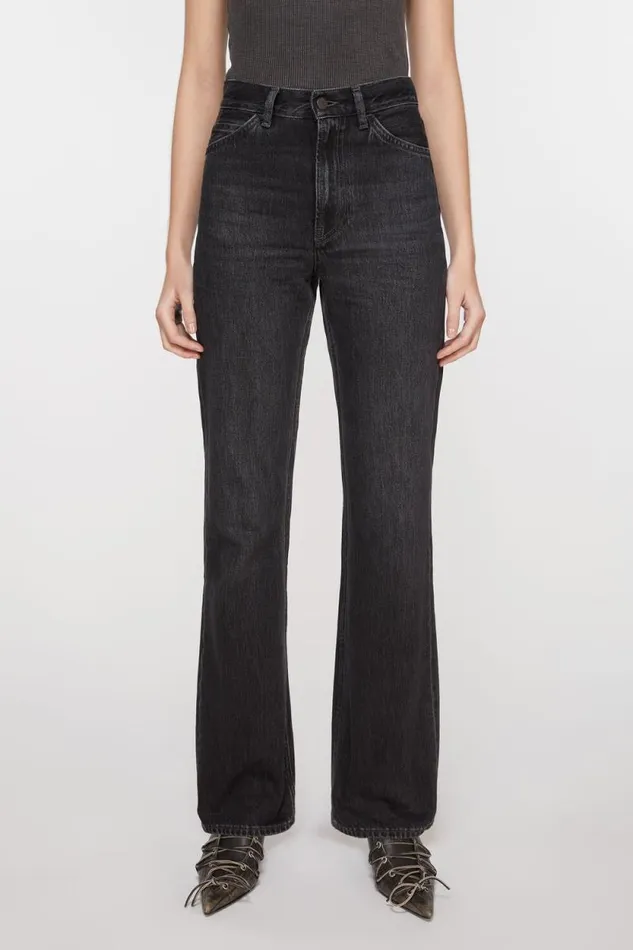 Acne Studios Regular Fit Jeans 8211 1977 Black Women Jeans