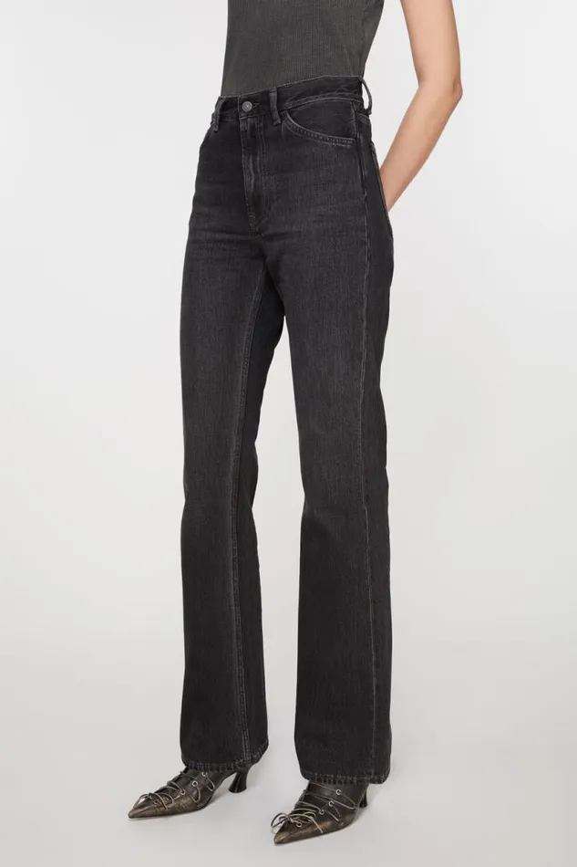 Acne Studios Regular Fit Jeans 8211 1977 Black Women Jeans Acne Studios Regular Fit Jeans 8211 1977 Black Women Jeans