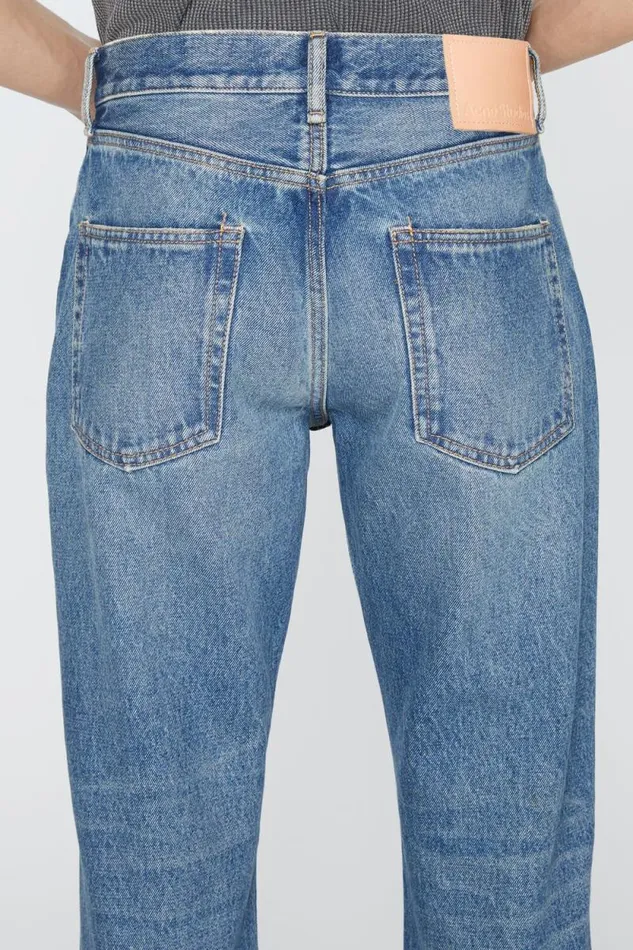 Acne Studios Regular Fit Jeans 8211 1992 Mid Blue Men Jeans Acne Studios Regular Fit Jeans 8211 1992 Mid Blue Men Jeans