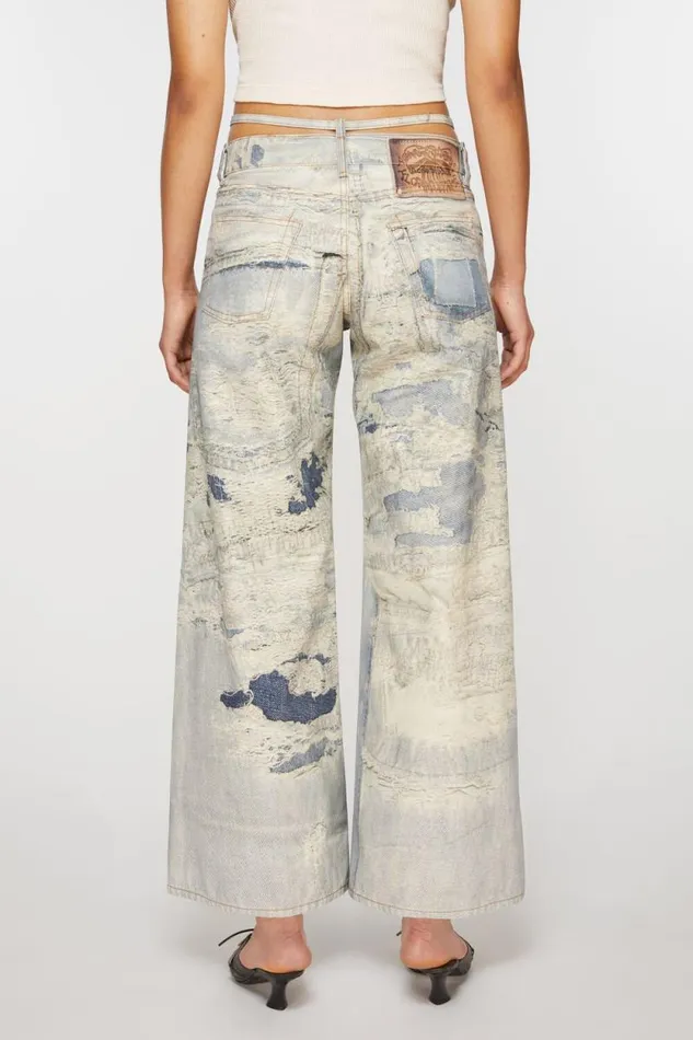 Acne Studios Regular Fit Trousers 8211 2004 Light Blue Women Jeans