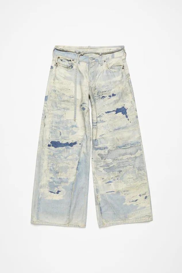 Acne Studios Regular Fit Trousers 8211 2004 Light Blue Women Jeans