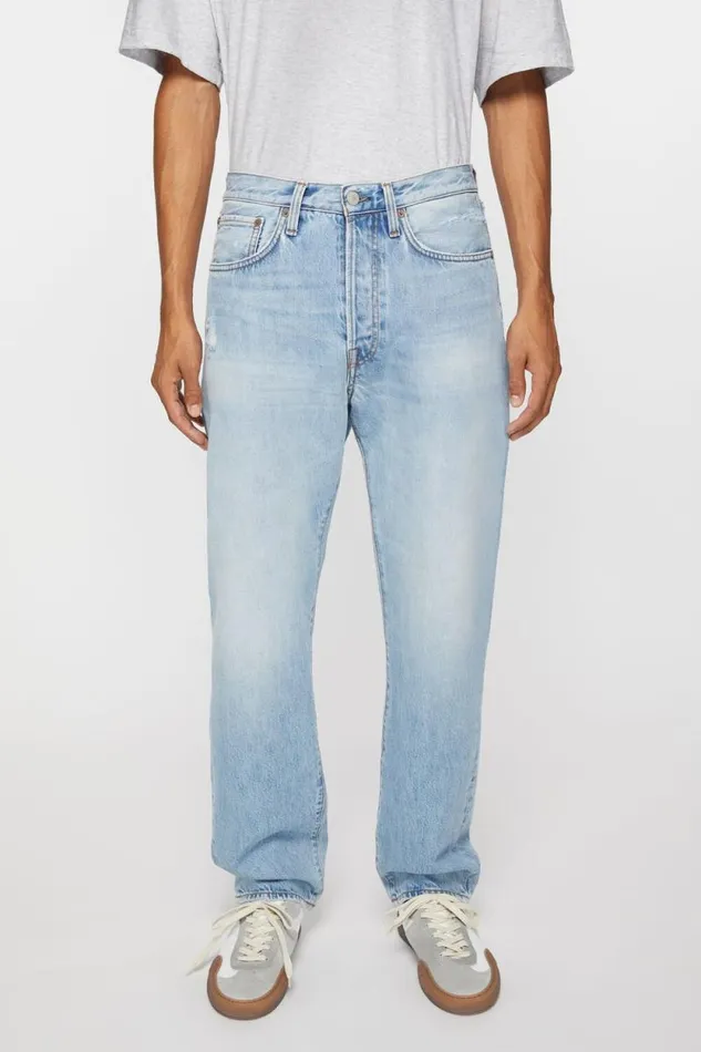 Acne Studios Relaxed Fit Jeans 8211 2003 Light Blue Men Jeans
