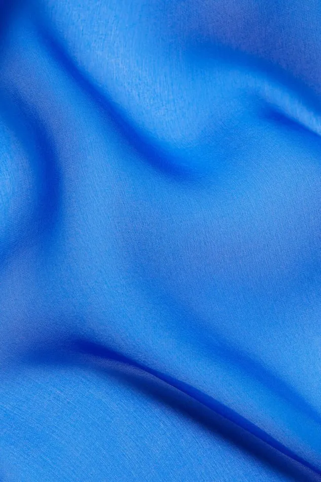 Acne Studios Silk Scarf Electric Blue Men Scarves Acne Studios Silk Scarf Electric Blue Men Scarves