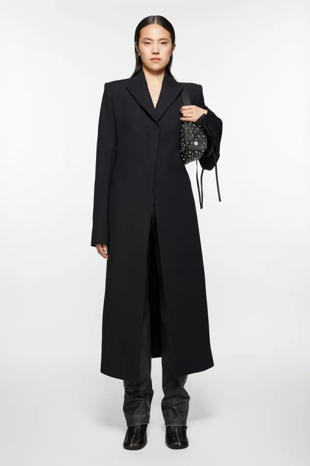 Acne Studios Singlebreasted Coat Black Women Outerwear