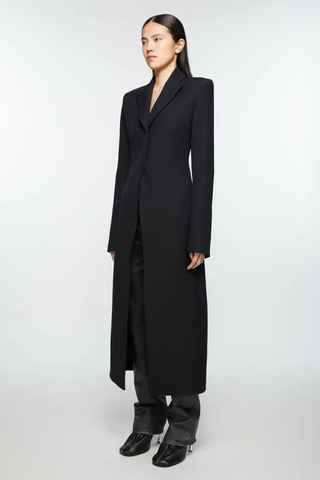 Acne Studios Singlebreasted Coat Black Women Outerwear Acne Studios Singlebreasted Coat Black Women Outerwear