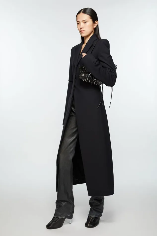 Acne Studios Singlebreasted Coat Black Women Outerwear Acne Studios Singlebreasted Coat Black Women Outerwear