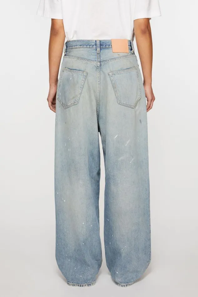 Acne Studios Super Baggy Fit Jeans 8211 2023F Light Blue Women Jeans Acne Studios Super Baggy Fit Jeans 8211 2023F Light Blue Women Jeans