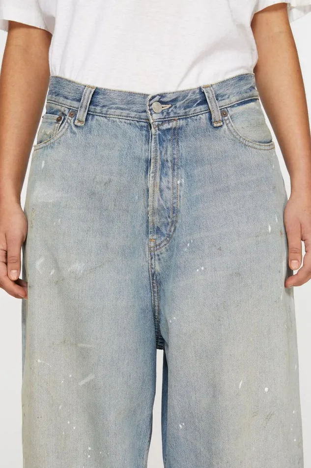 Acne Studios Super Baggy Fit Jeans 8211 2023F Light Blue Women Jeans Acne Studios Super Baggy Fit Jeans 8211 2023F Light Blue Women Jeans