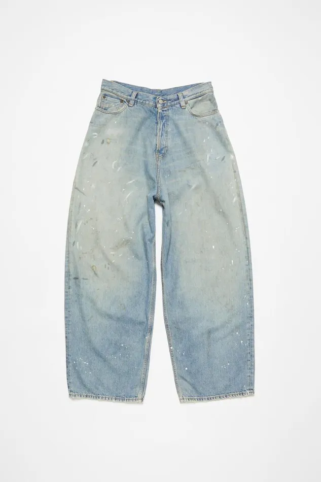 Acne Studios Super Baggy Fit Jeans 8211 2023F Light Blue Women Jeans Acne Studios Super Baggy Fit Jeans 8211 2023F Light Blue Women Jeans