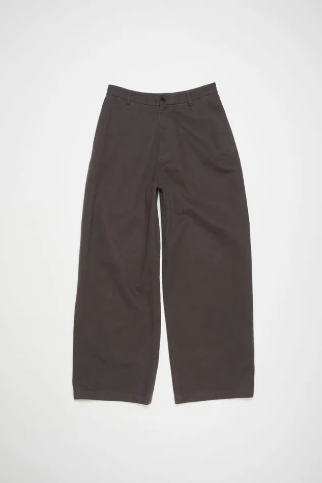 Acne Studios Twill Trousers Stone Black Men Trousers