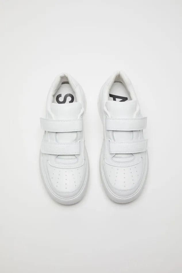 Acne Studios Velcro Strap Platform Sneakers Optic Whiteoptic White Women Face Collection Acne Studios Velcro Strap Platform Sneakers Optic Whiteoptic White Women Face Collection