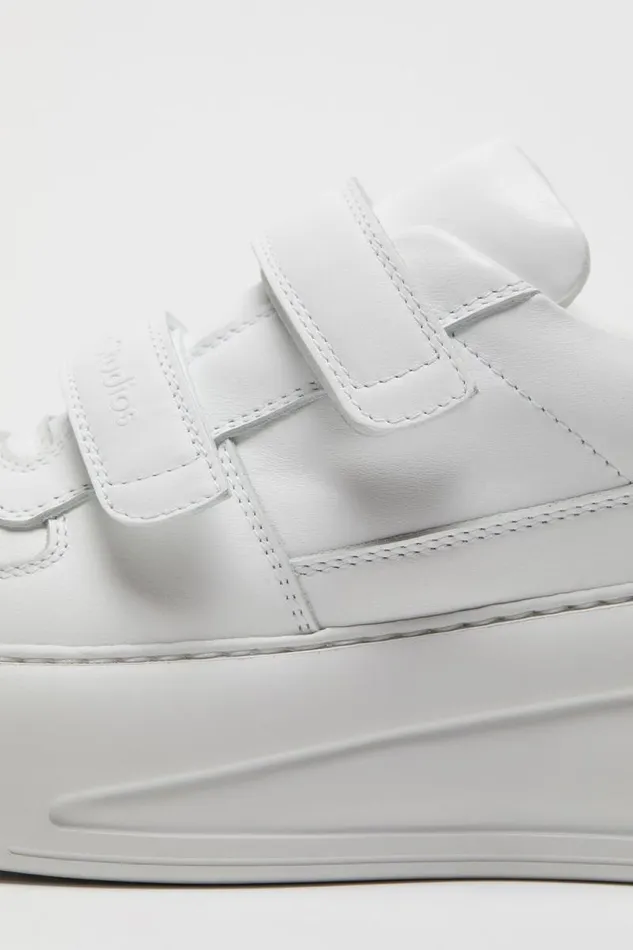 Acne Studios Velcro Strap Platform Sneakers Optic Whiteoptic White Women Face Collection Acne Studios Velcro Strap Platform Sneakers Optic Whiteoptic White Women Face Collection