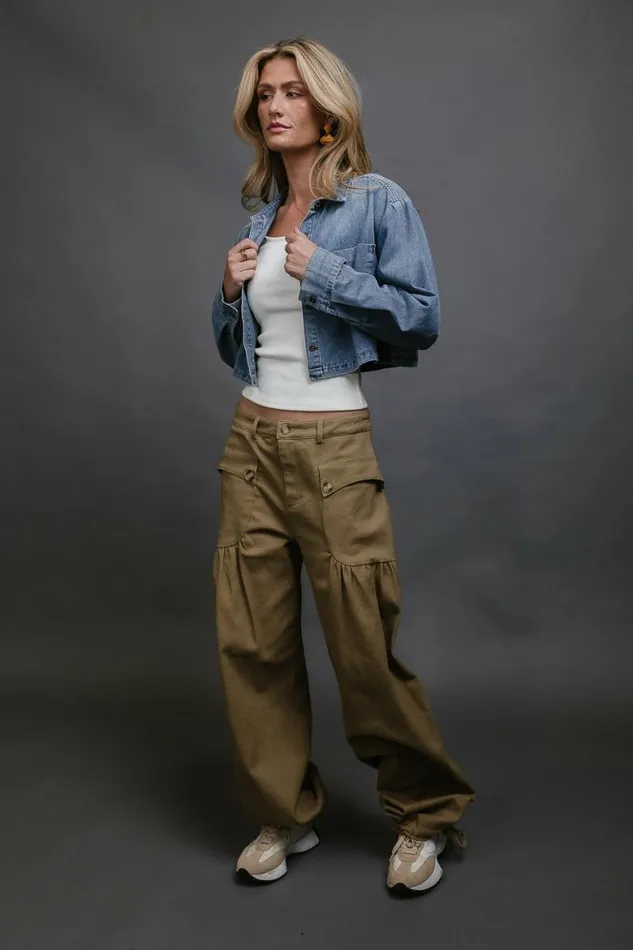 Adalynn Pants In Olive Olive Women Bohme Pants