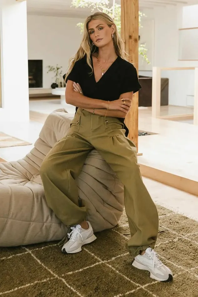 Adalynn Pants In Olive Olive Women Bohme Pants