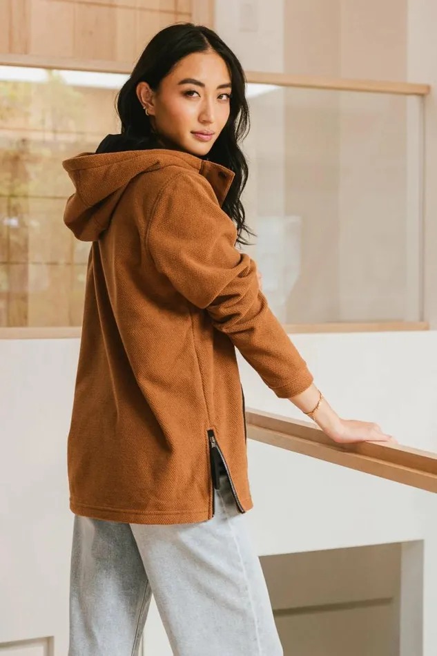 Aiden Fleece Pullover Camel Women Bohme Outerwear