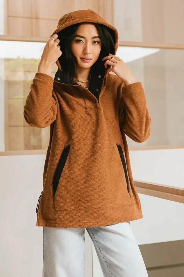 Aiden Fleece Pullover Camel Women Bohme Outerwear