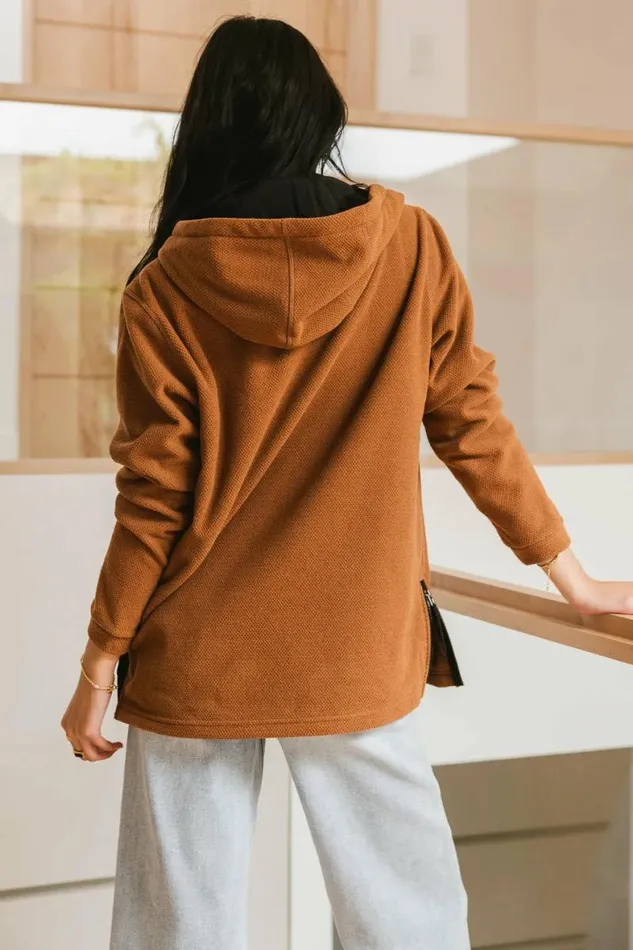Aiden Fleece Pullover Camel Women Bohme Outerwear