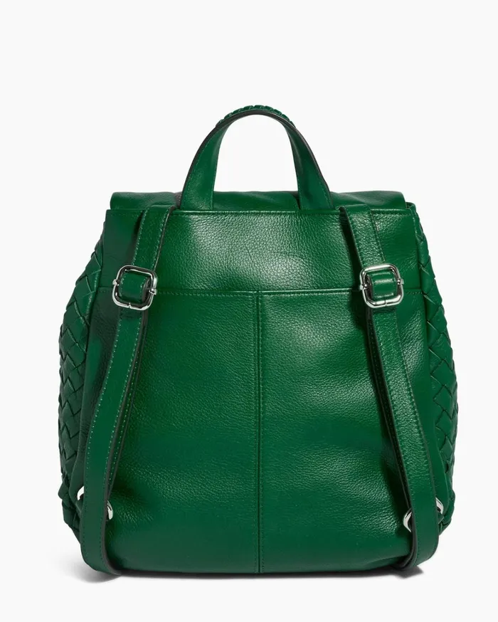 Aimee Kestenberg Backpacks Women Bali Backpack Kelly Green Woven
