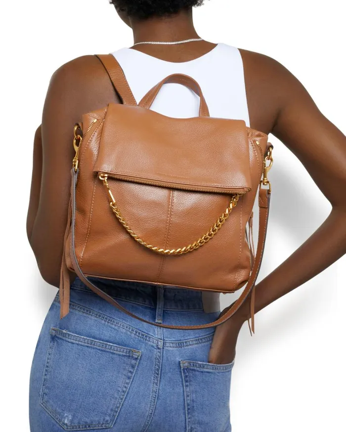 Aimee Kestenberg Backpacks Women No BS Convertible Backpack Chestnut Brown