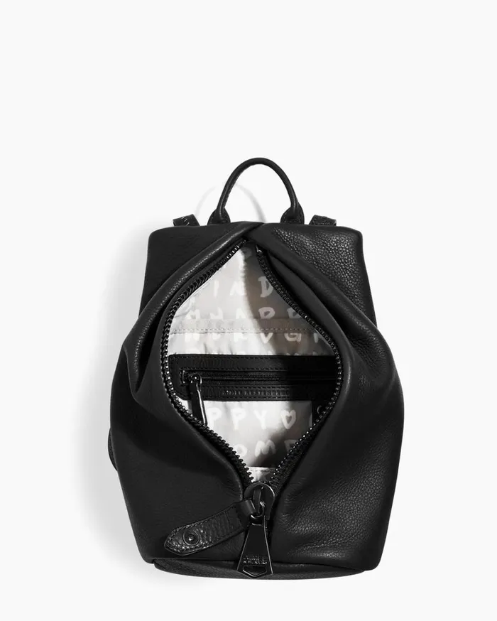 Aimee Kestenberg Backpacks Women Tamitha Mini Backpack Black With Shiny Black