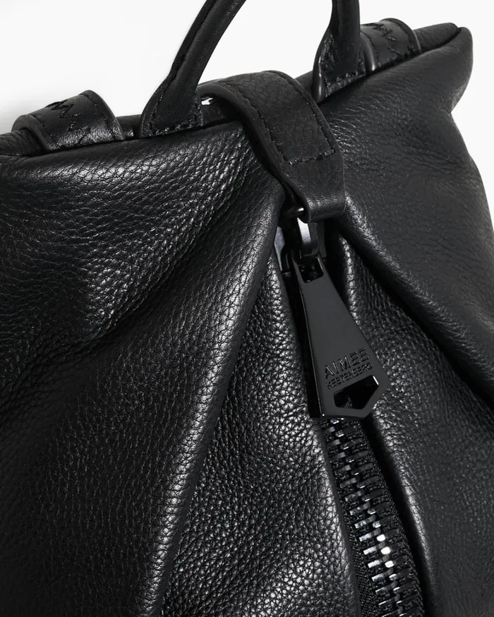 Aimee Kestenberg Backpacks Women Tamitha Mini Backpack Black With Shiny Black
