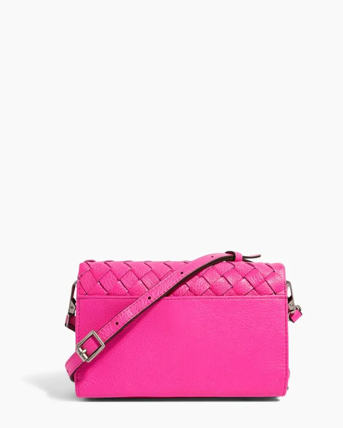 Aimee Kestenberg Crossbody Bags Women Bali Wallet Crossbody Hot Pink Woven