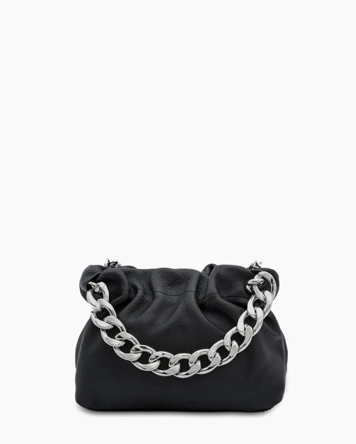 Aimee Kestenberg Crossbody Bags Women Chain Novelty Handheld Crossbody Black With Disco Studs
