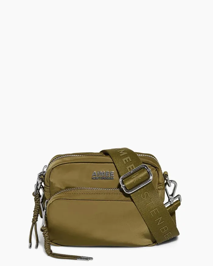 Aimee Kestenberg Crossbody Bags Women Nylon Camera Crossbody Soft Olive