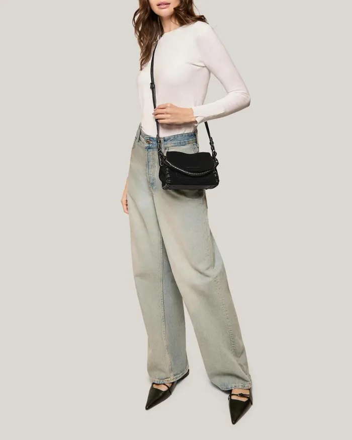 Aimee Kestenberg Crossbody Bags Women Zen Mini Crossbody Black Suede