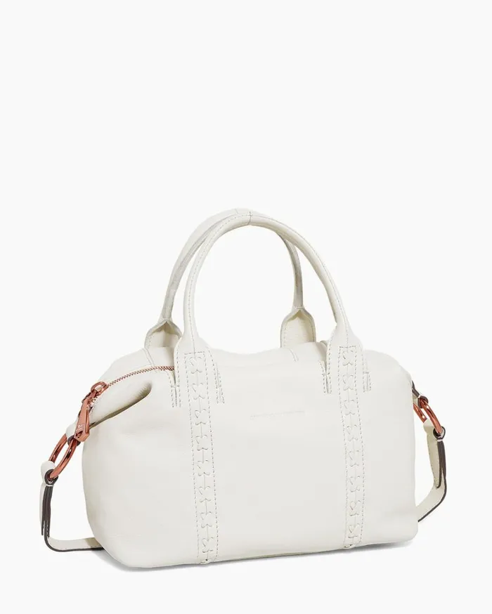 Aimee Kestenberg Satchels Women Hudson Mini Satchel Vanilla Ice With Chocolate Rose Gold