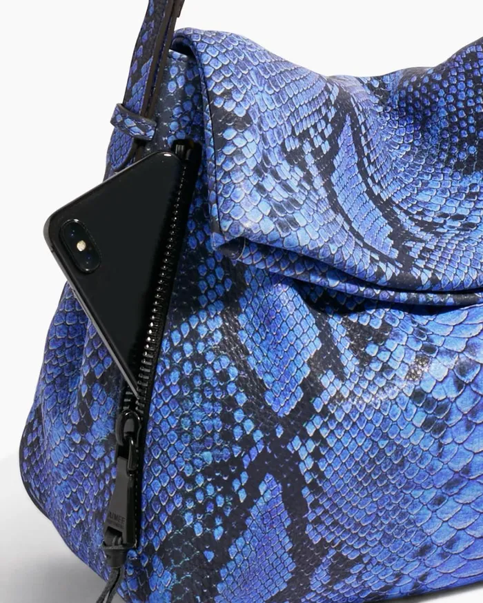 Aimee Kestenberg Shoulder Bags Women Bali Hobo Blue Cobra