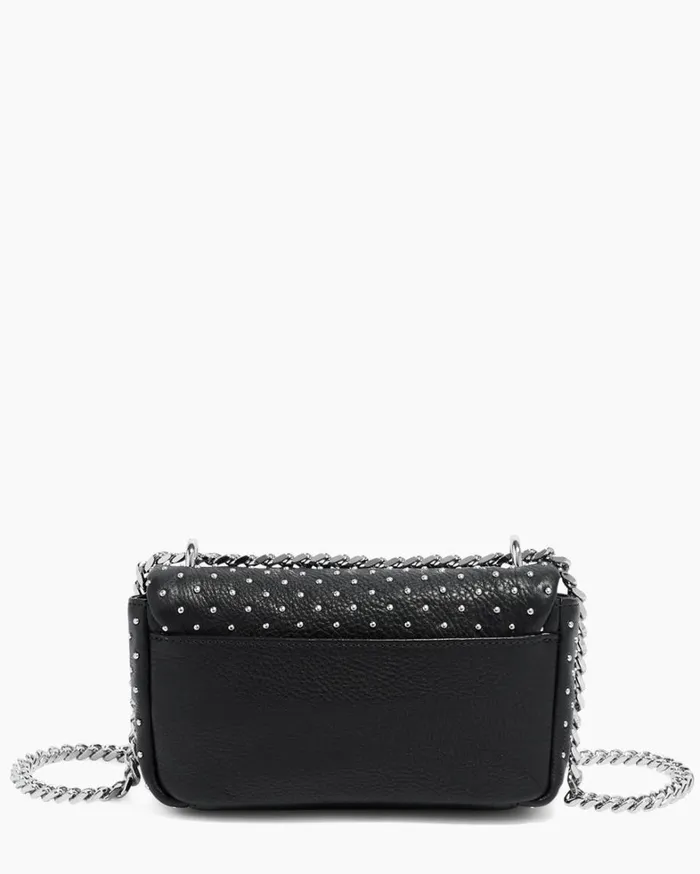 Aimee Kestenberg Shoulder Bags Women Chain Reaction Novelty Mini Shoulder Bag Black With Shiny Silver Studs