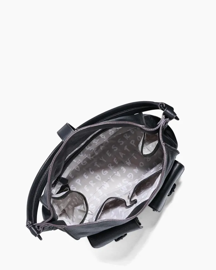 Aimee Kestenberg Shoulder Bags Women SaddleUp Hobo Black With Shiny Black