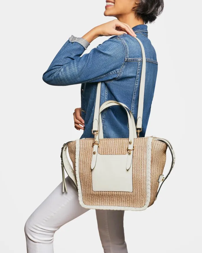 Aimee Kestenberg Tote Bags Women Casablanca Raffia Medium Tote Vanilla Ice
