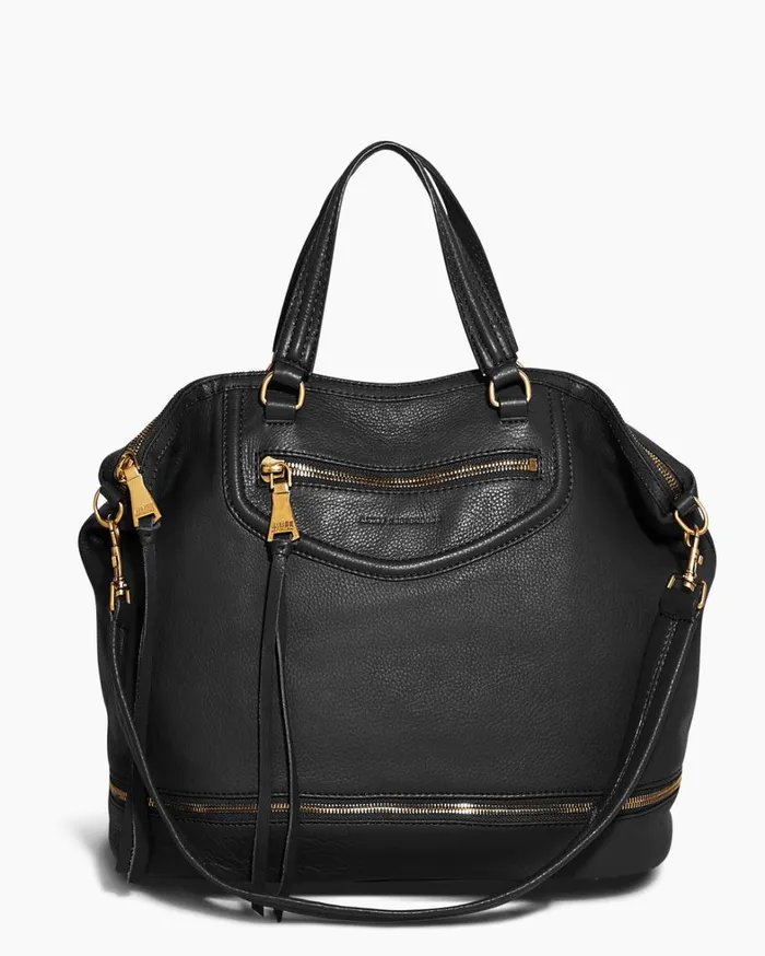 Aimee Kestenberg Tote Bags Women Worth It Expandable Tote Black With 14k Yellow Gold