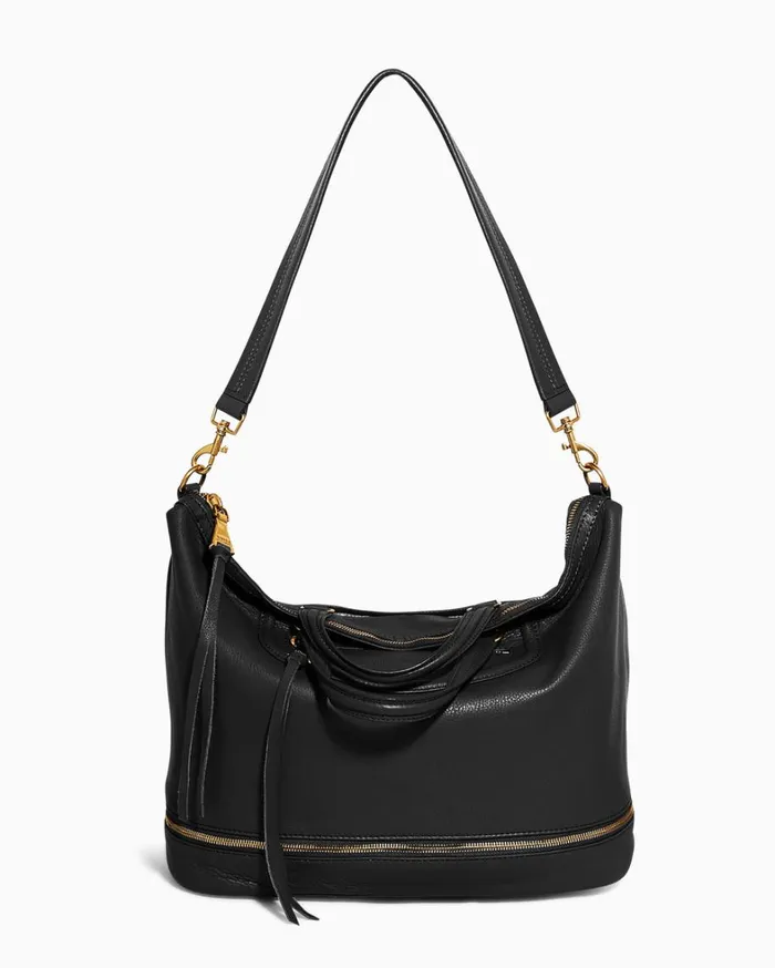 Aimee Kestenberg Tote Bags Women Worth It Expandable Tote Black With 14k Yellow Gold