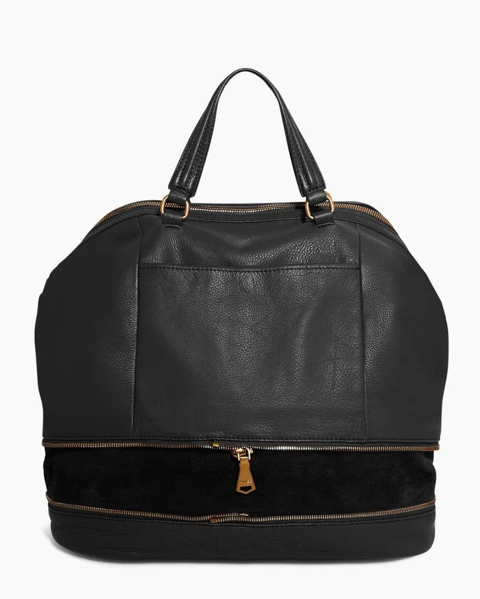 Aimee Kestenberg Tote Bags Women Worth It Expandable Tote Black With 14k Yellow Gold