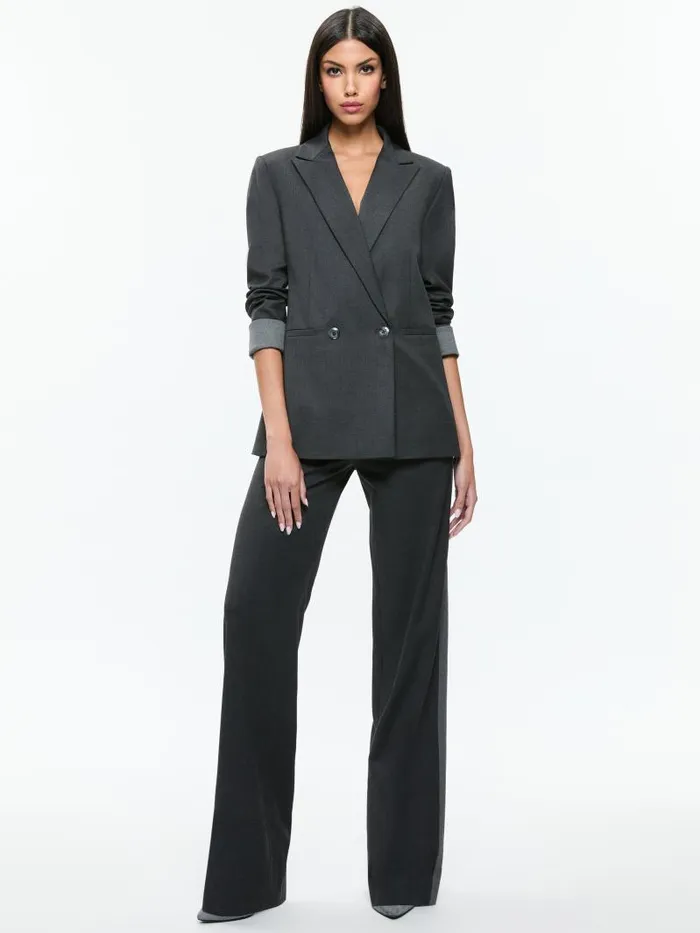Alice Olivia Charcoal Grey Melange Women Matching Sets