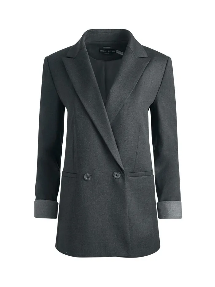 Alice Olivia Charcoal Grey Melange Women Matching Sets