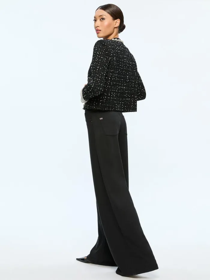 Alice Olivia DORIAN EMBELLISHED BOXY JACKET Blackwhite Women Jackets Coats