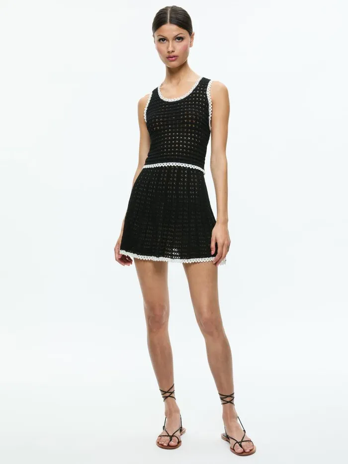 Alice Olivia FLORRIE SKIRT Blackvanilla Women Skirts