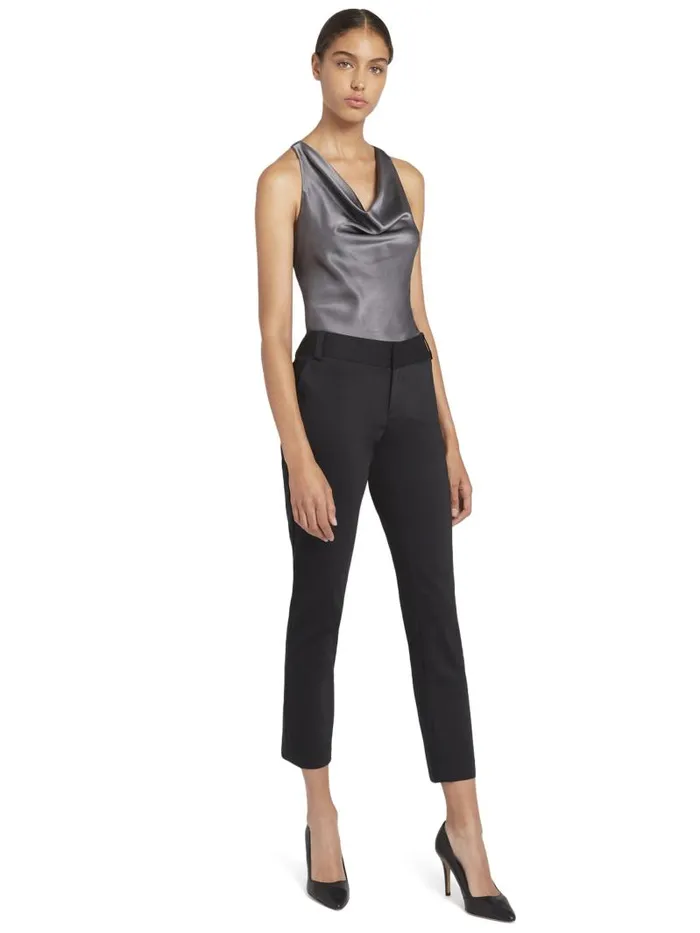 Alice Olivia STACEY SLIM TROUSER Black Women Suits