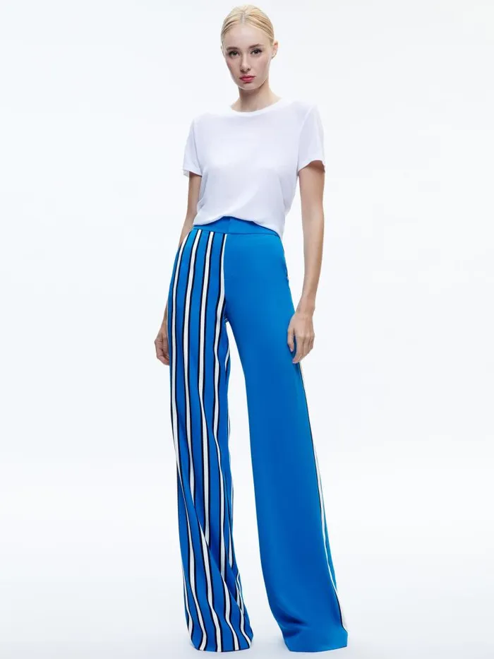 Alice Olivia Teakwood Stripe French Blue Women Matching Sets