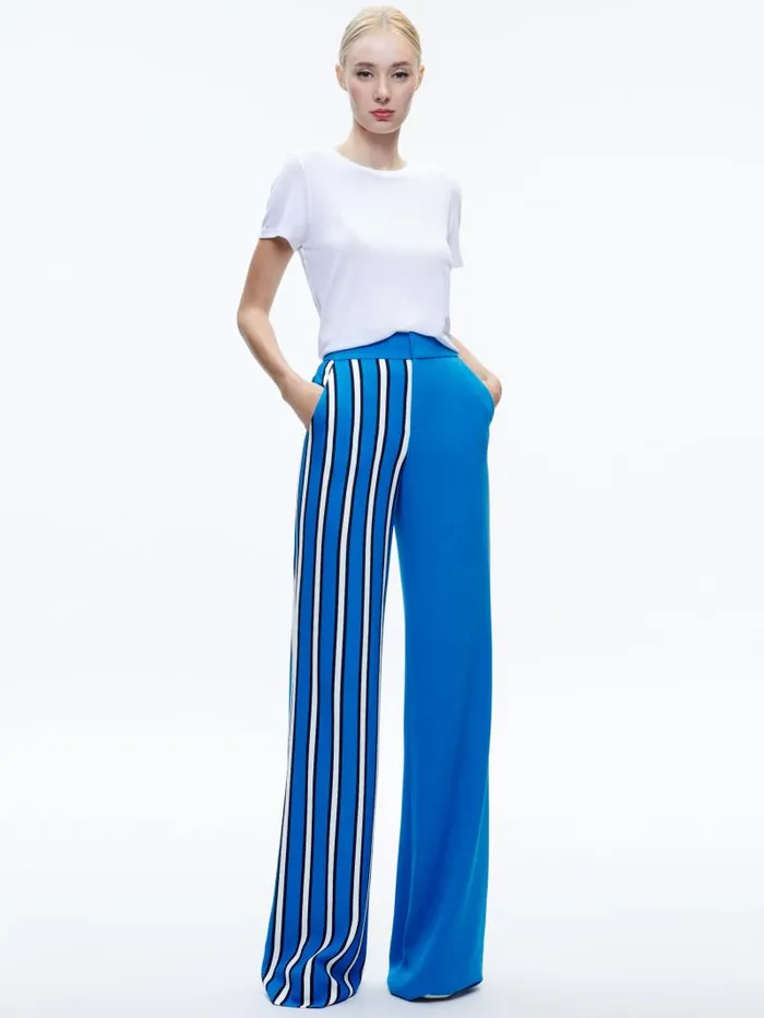 Alice Olivia Teakwood Stripe French Blue Women Matching Sets